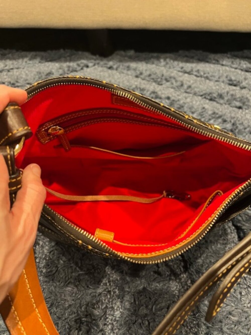 Dooney & Bourke 1975 Collection - Patent Leather Monogram Purse + Wallet Set - Picture 7 of 16